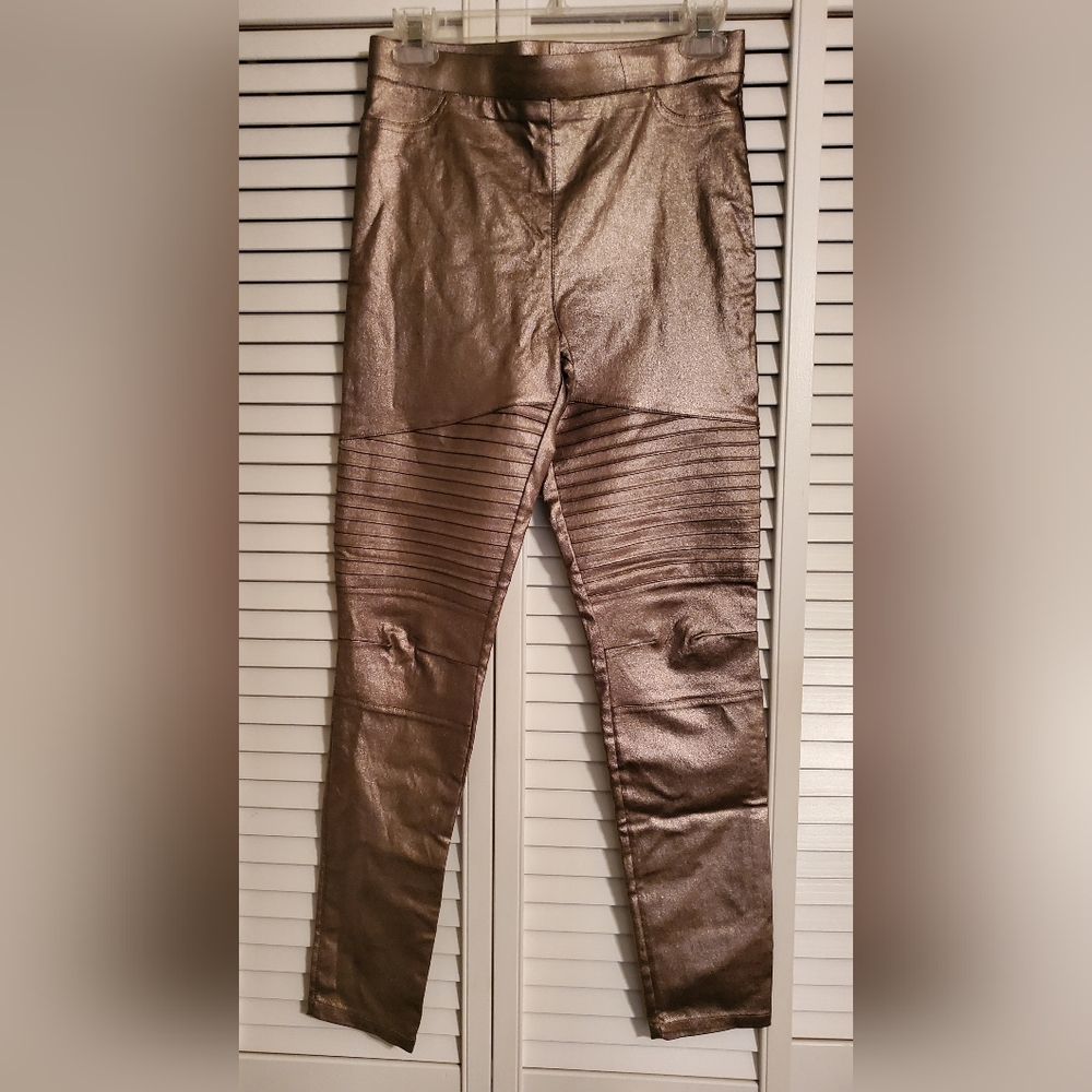 Ooberswank Women Metallic Skinny Leggings